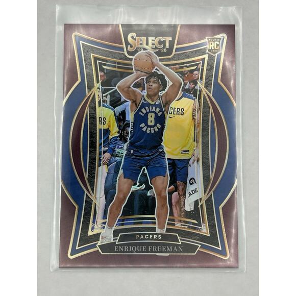 2024-25 Select Enrique Freeman Concourse RC Maroon Prizm /175 Pacers - Picture 1 of 2